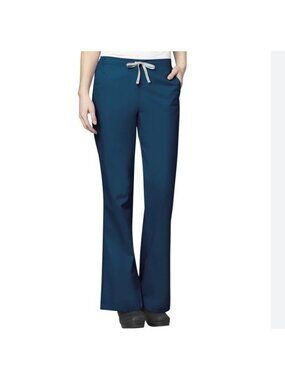 WONDERWINK Flare leg stretch Women's Scrub Pants -XXS- Caribbean blue